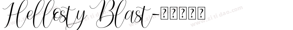 Hellosty Blast字体转换